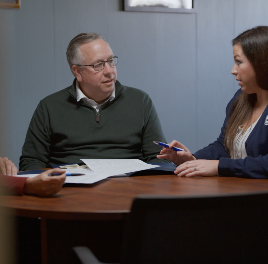 Columbus Bank Meeting with Customer