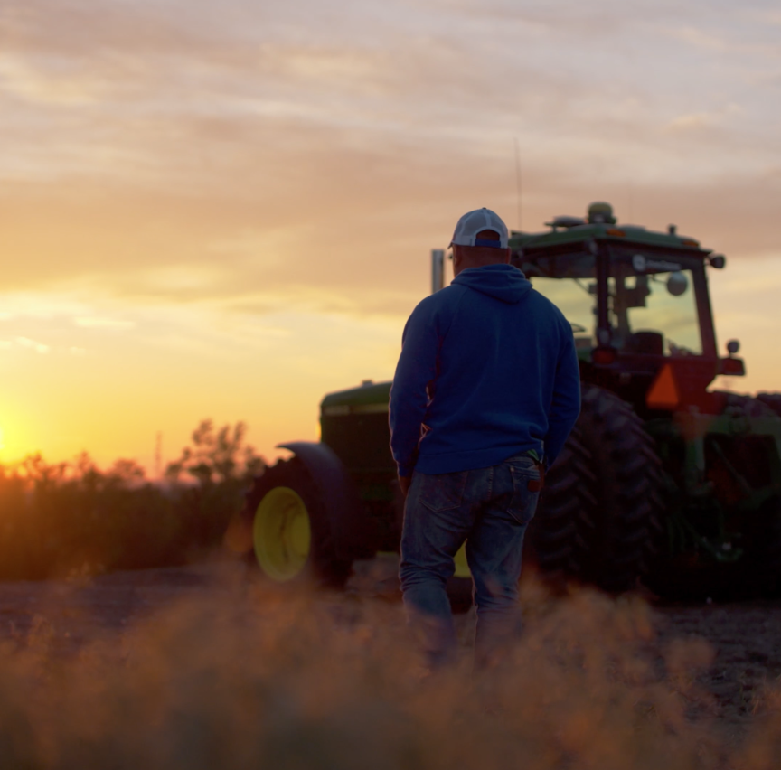 Farmer and Tractor
