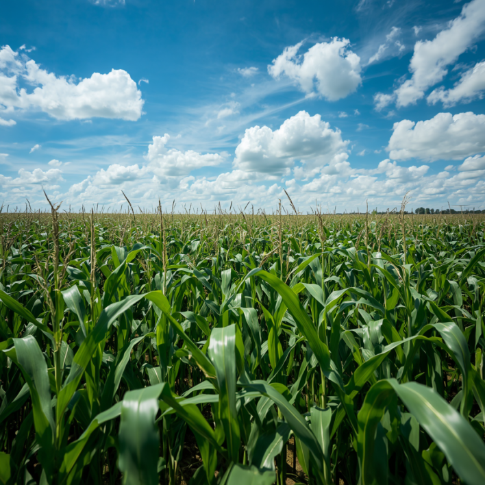 Green cornfield