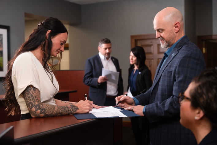 Signing an account