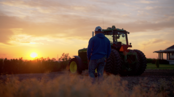 Tractor and Farmer